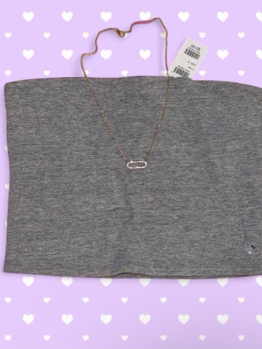 Tilly Gray Tube Top